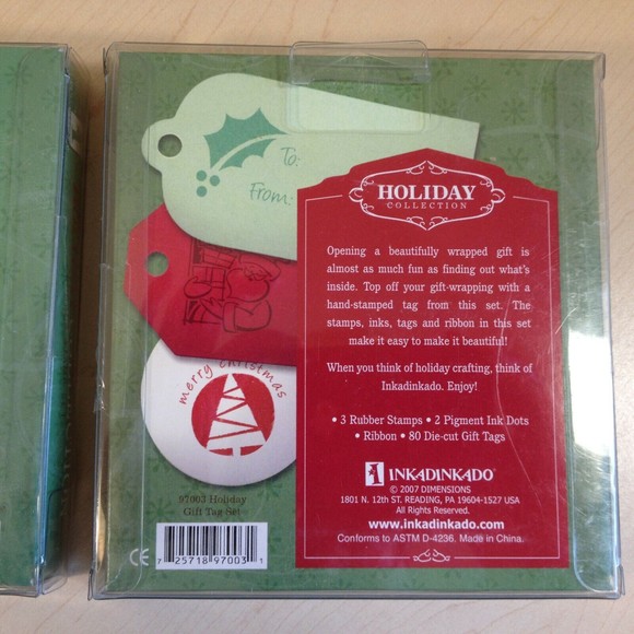 Inkadinkado Office 2 Inkadinkado Holiday Wood Mounted Rubber Stamp